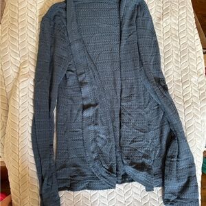 Maurices Charcoal Open Front Cardigan